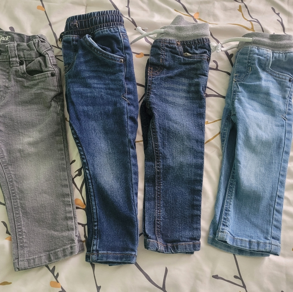 Toddler boys cat & jack jeans lot